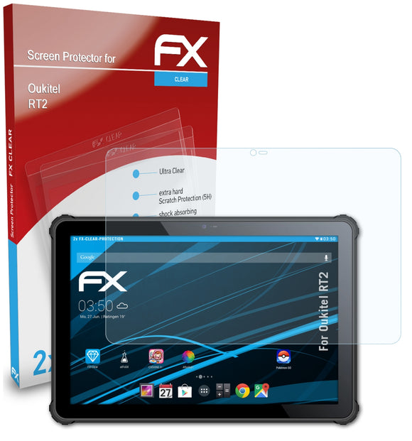 atFoliX FX-Clear Schutzfolie für Oukitel RT2