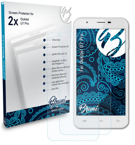 Bruni Basics-Clear Displayschutzfolie für Oukitel U7 Pro