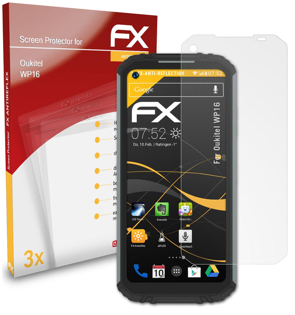 atFoliX FX-Antireflex Displayschutzfolie für Oukitel WP16