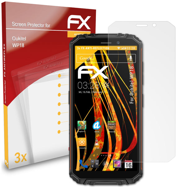 atFoliX FX-Antireflex Displayschutzfolie für Oukitel WP18