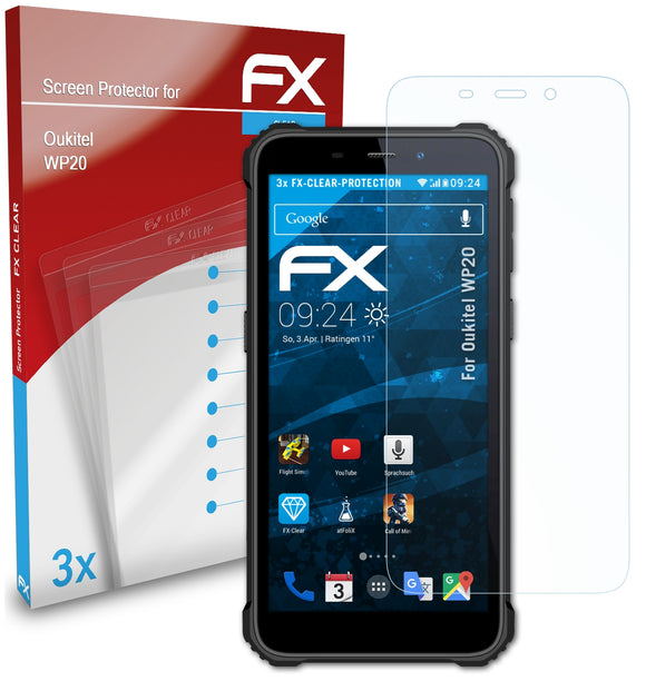 atFoliX FX-Clear Schutzfolie für Oukitel WP20