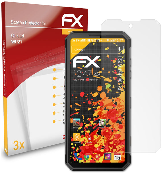 atFoliX FX-Antireflex Displayschutzfolie für Oukitel WP21