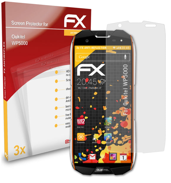 atFoliX FX-Antireflex Displayschutzfolie für Oukitel WP5000
