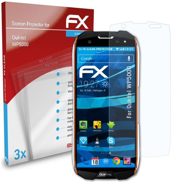 atFoliX FX-Clear Schutzfolie für Oukitel WP5000