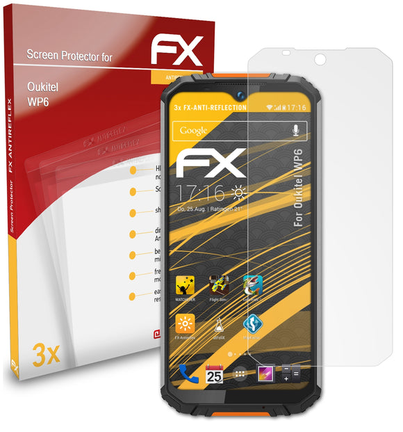 atFoliX FX-Antireflex Displayschutzfolie für Oukitel WP6