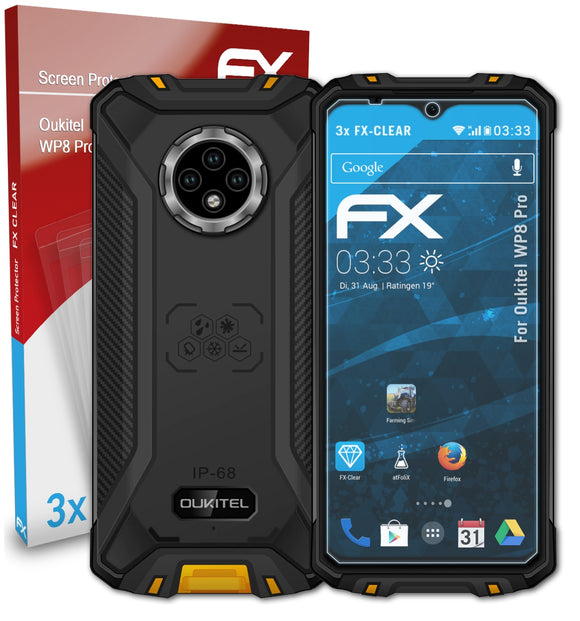 atFoliX FX-Clear Schutzfolie für Oukitel WP8 Pro