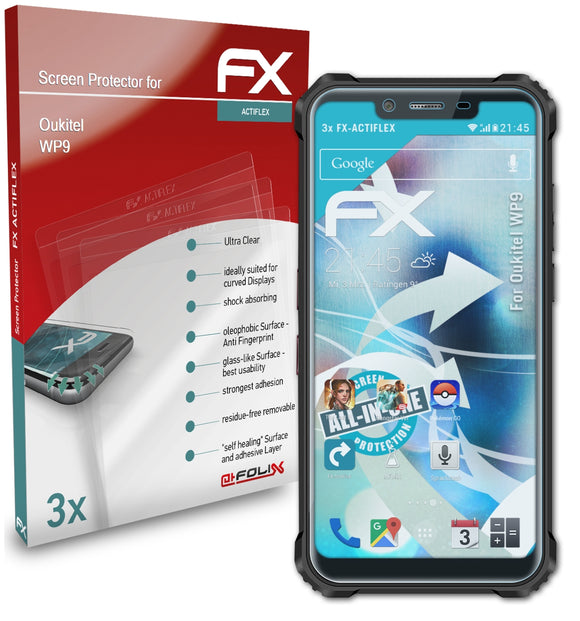 atFoliX FX-ActiFleX Displayschutzfolie für Oukitel WP9