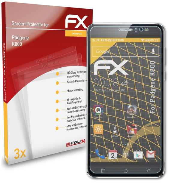 atFoliX FX-Antireflex Displayschutzfolie für Padgene K800