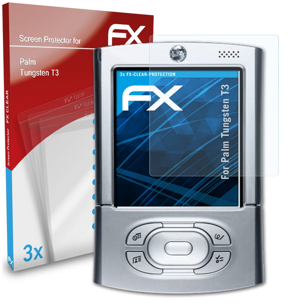 atFoliX FX-Clear Schutzfolie für Palm Tungsten T3