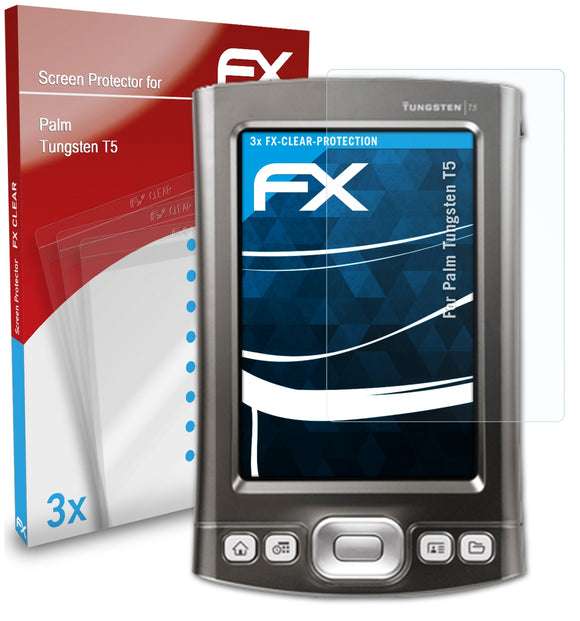 atFoliX FX-Clear Schutzfolie für Palm Tungsten T5