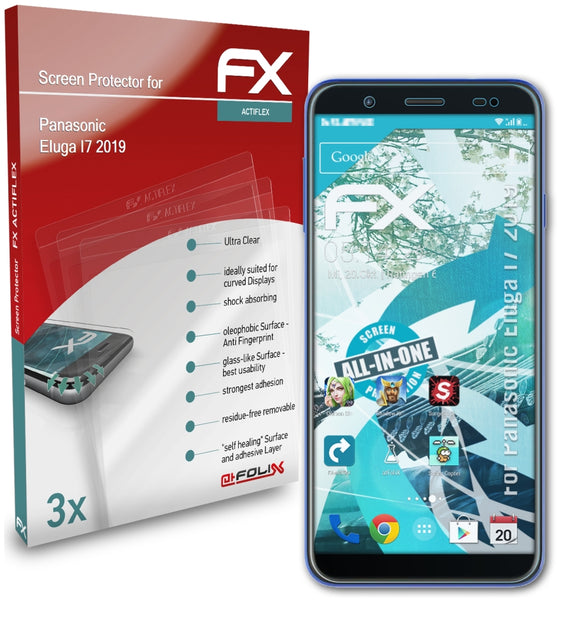 atFoliX FX-ActiFleX Displayschutzfolie für Panasonic Eluga I7 (2019)