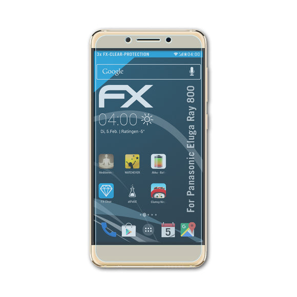 atFoliX FX-Clear Schutzfolie für Panasonic Eluga Ray 800