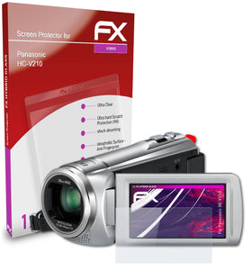 atFoliX FX-Hybrid-Glass Panzerglasfolie für Panasonic HC-V210