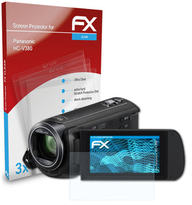 atFoliX FX-Clear Schutzfolie für Panasonic HC-V380