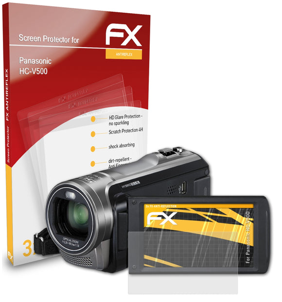 atFoliX FX-Antireflex Displayschutzfolie für Panasonic HC-V500