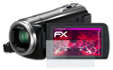 Glasfolie atFoliX kompatibel mit Panasonic HC-V520, 9H Hybrid-Glass FX