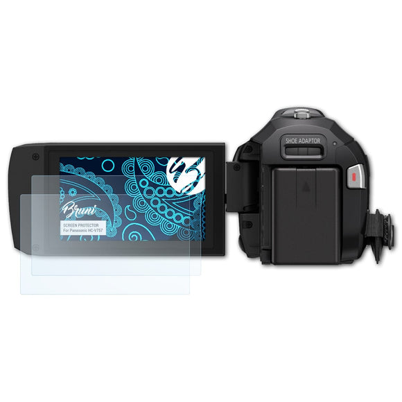 Bruni Basics-Clear Displayschutzfolie für Panasonic HC-V757
