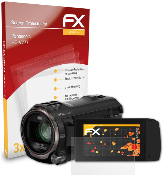 atFoliX FX-Antireflex Displayschutzfolie für Panasonic HC-V777