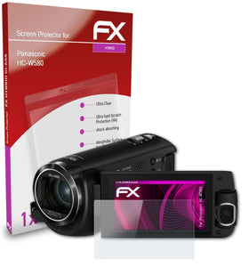 atFoliX FX-Hybrid-Glass Panzerglasfolie für Panasonic HC-W580