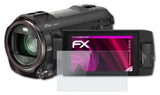 Glasfolie atFoliX kompatibel mit Panasonic HC-WX979, 9H Hybrid-Glass FX