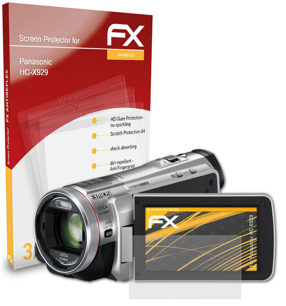 atFoliX FX-Antireflex Displayschutzfolie für Panasonic HC-X929