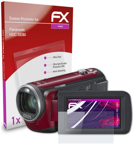 atFoliX FX-Hybrid-Glass Panzerglasfolie für Panasonic HDC-SD80