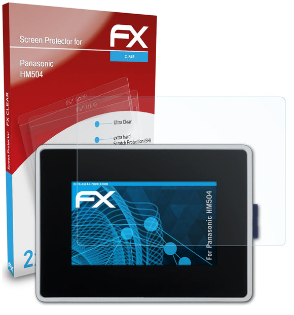 atFoliX FX-Clear Schutzfolie für Panasonic HM504