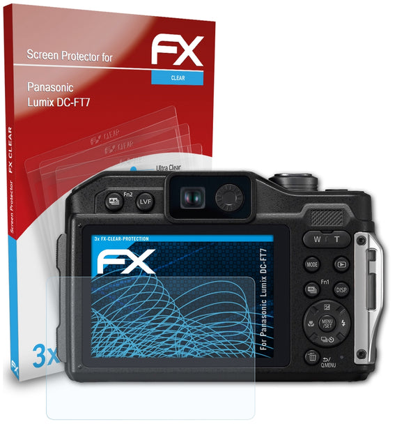 atFoliX FX-Clear Schutzfolie für Panasonic Lumix DC-FT7