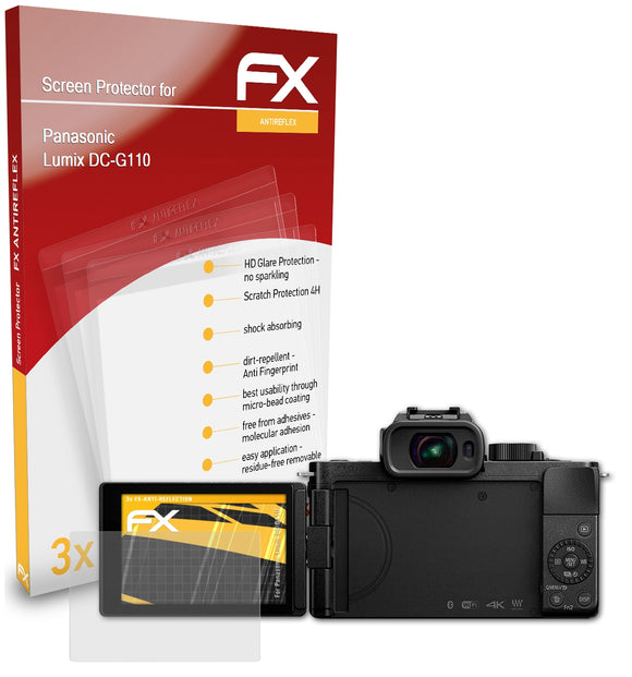 atFoliX FX-Antireflex Displayschutzfolie für Panasonic Lumix DC-G110