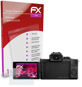 atFoliX FX-Hybrid-Glass Panzerglasfolie für Panasonic Lumix DC-G110