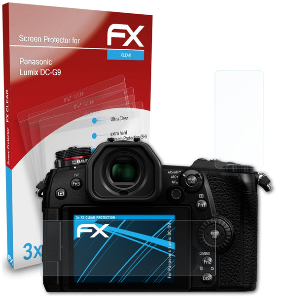 atFoliX FX-Clear Schutzfolie für Panasonic Lumix DC-G9