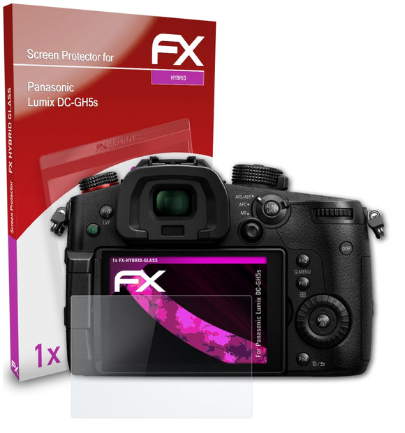 atFoliX FX-Hybrid-Glass Panzerglasfolie für Panasonic Lumix DC-GH5s