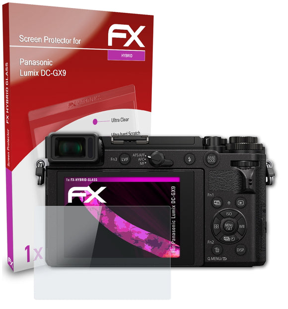 atFoliX FX-Hybrid-Glass Panzerglasfolie für Panasonic Lumix DC-GX9