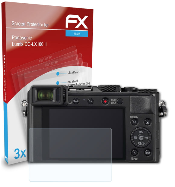 atFoliX FX-Clear Schutzfolie für Panasonic Lumix DC-LX100 II