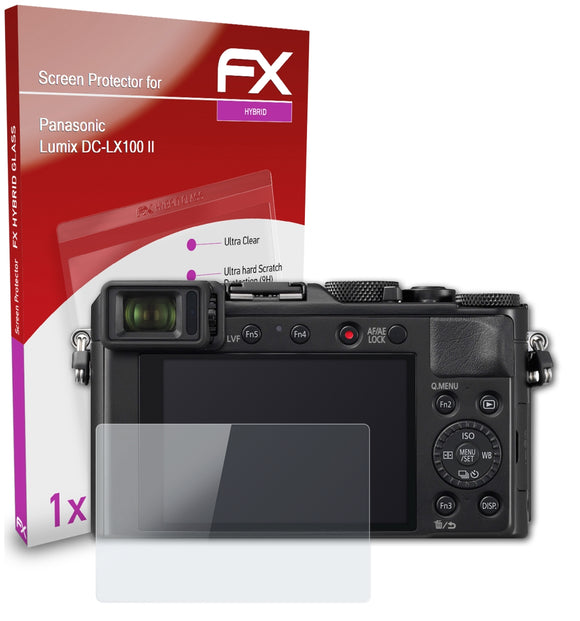 atFoliX FX-Hybrid-Glass Panzerglasfolie für Panasonic Lumix DC-LX100 II