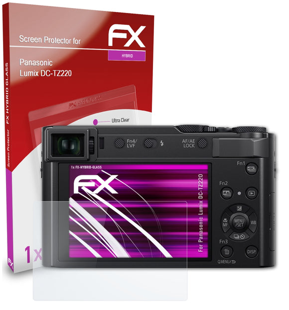 atFoliX FX-Hybrid-Glass Panzerglasfolie für Panasonic Lumix DC-TZ220