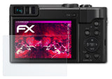 Glasfolie atFoliX kompatibel mit Panasonic Lumix DC-ZS70, 9H Hybrid-Glass FX