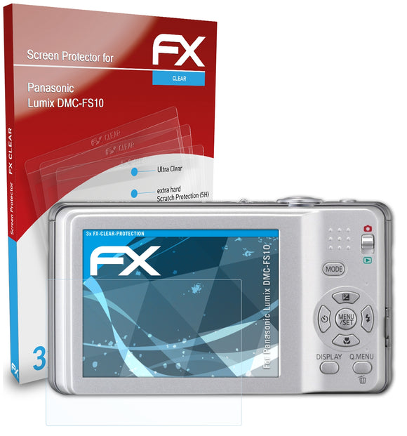 atFoliX FX-Clear Schutzfolie für Panasonic Lumix DMC-FS10