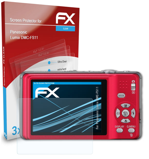 atFoliX FX-Clear Schutzfolie für Panasonic Lumix DMC-FS11