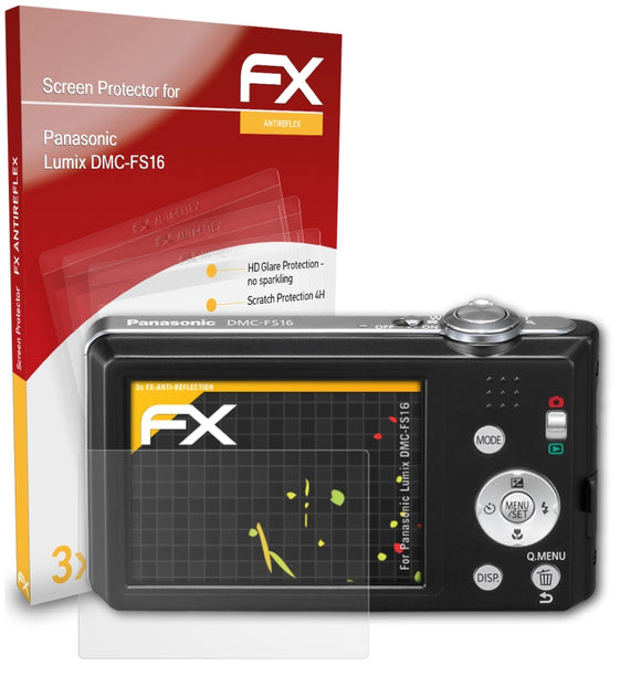 atFoliX FX-Antireflex Displayschutzfolie für Panasonic Lumix DMC-FS16