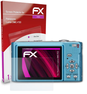 atFoliX FX-Hybrid-Glass Panzerglasfolie für Panasonic Lumix DMC-FS3