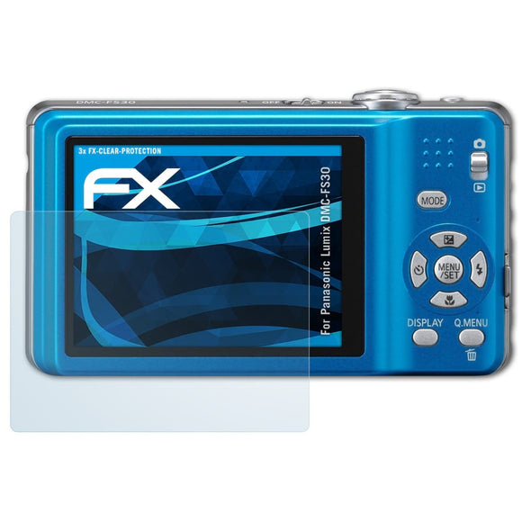 atFoliX FX-Clear Schutzfolie für Panasonic Lumix DMC-FS30