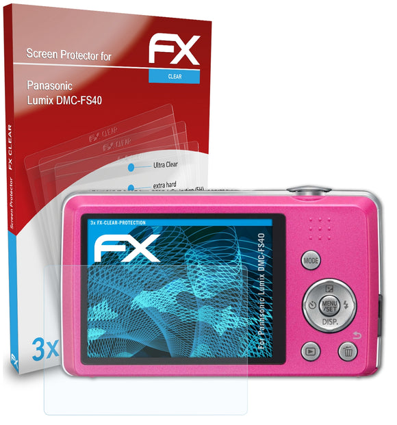 atFoliX FX-Clear Schutzfolie für Panasonic Lumix DMC-FS40