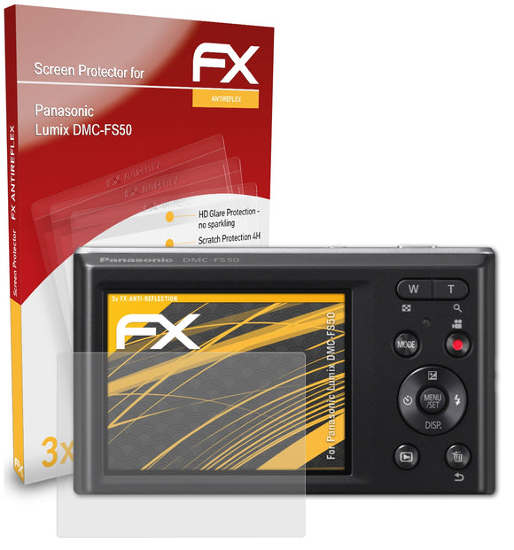 atFoliX FX-Antireflex Displayschutzfolie für Panasonic Lumix DMC-FS50
