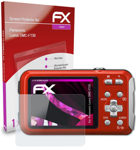 atFoliX FX-Hybrid-Glass Panzerglasfolie für Panasonic Lumix DMC-FT30