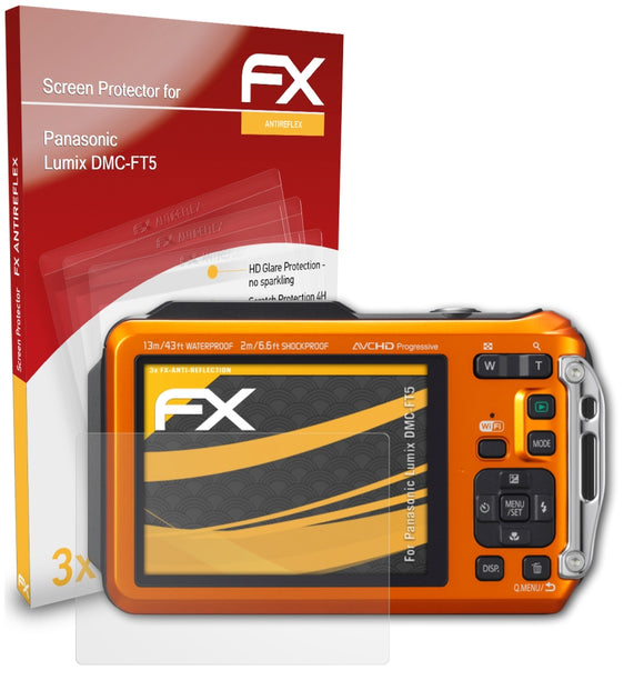 atFoliX FX-Antireflex Displayschutzfolie für Panasonic Lumix DMC-FT5