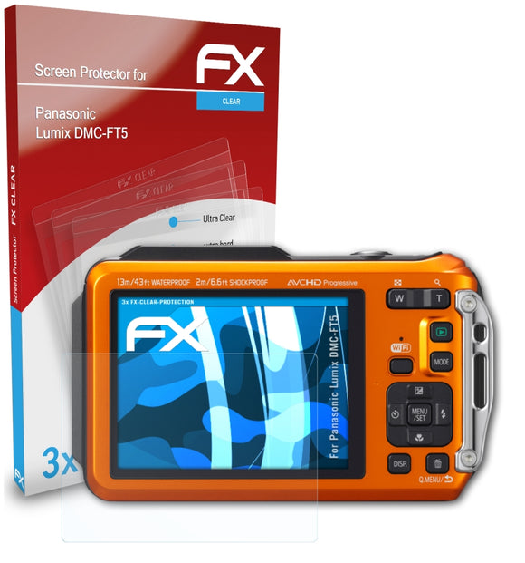 atFoliX FX-Clear Schutzfolie für Panasonic Lumix DMC-FT5
