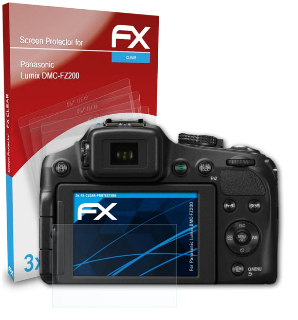 atFoliX FX-Clear Schutzfolie für Panasonic Lumix DMC-FZ200