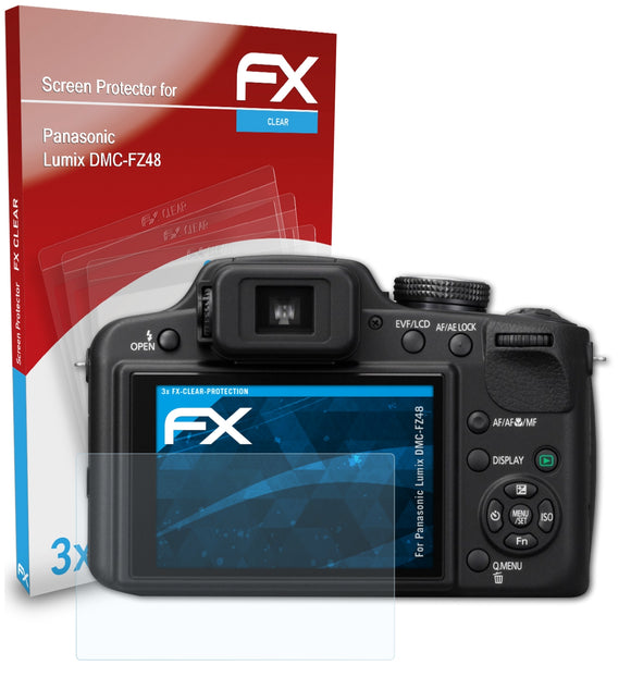 atFoliX FX-Clear Schutzfolie für Panasonic Lumix DMC-FZ48