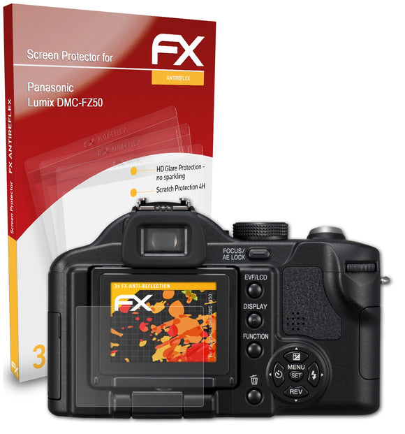 atFoliX FX-Antireflex Displayschutzfolie für Panasonic Lumix DMC-FZ50